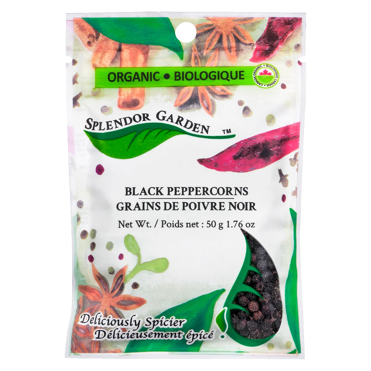 Splendor Garden Black Peppercorns 50g