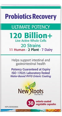 New Roots Probiotics Recovery 120 Billion