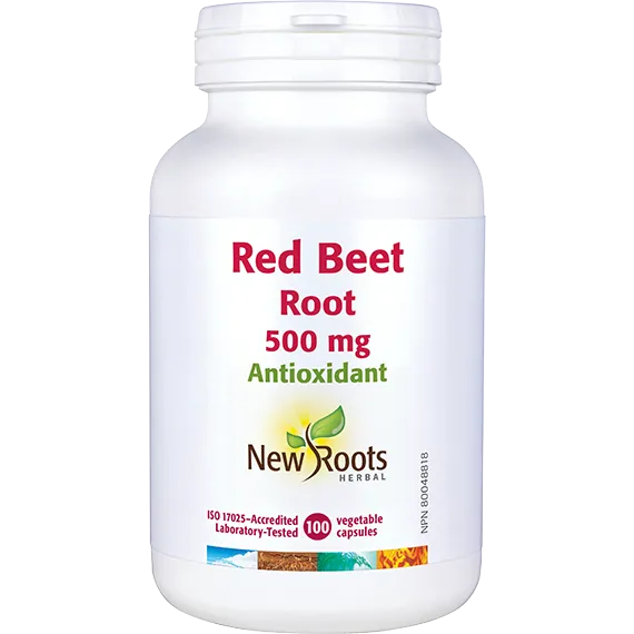 New Roots Red Beet Root 500 mg 100 caps