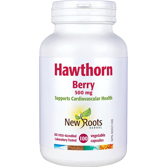 New Roots Hawthorn Berry 500 mg 100 Caps