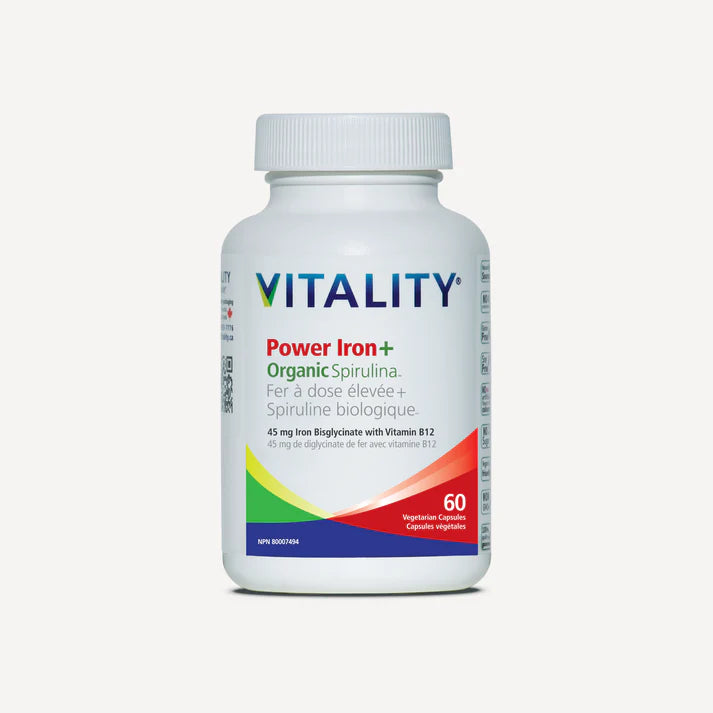 Vitality Power Iron+ Spirulina 60 caps
