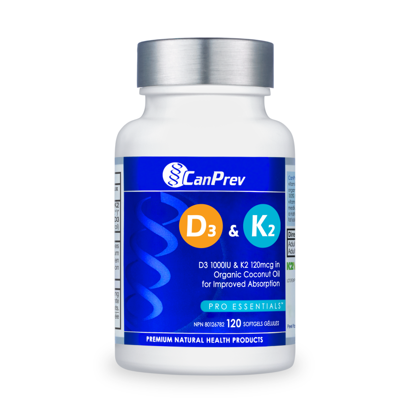 CanPrev D3 & K2 120 softgels