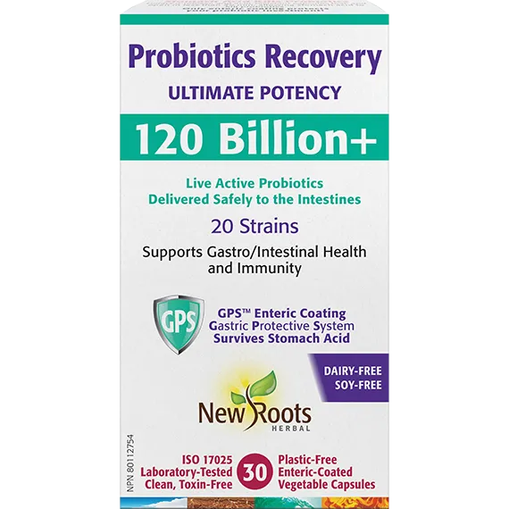 New Roots Probiotics Recovery 120 Billion 30 Caps