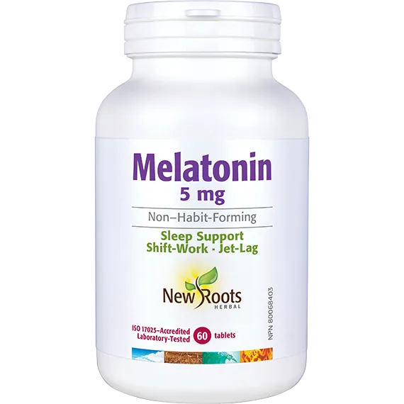 New Roots Melatonin 5 mg 60 Tablets