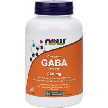 Now Gaba Chewable 250 mg 90 tabs