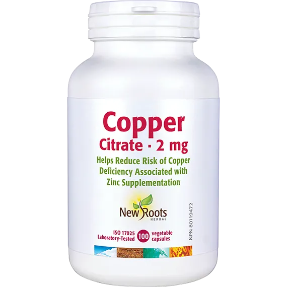 New Roots Copper Citrate 100 caps