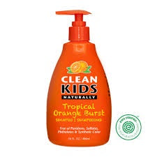 Clean Kids Shampoo 16 oz Tropical Orange
