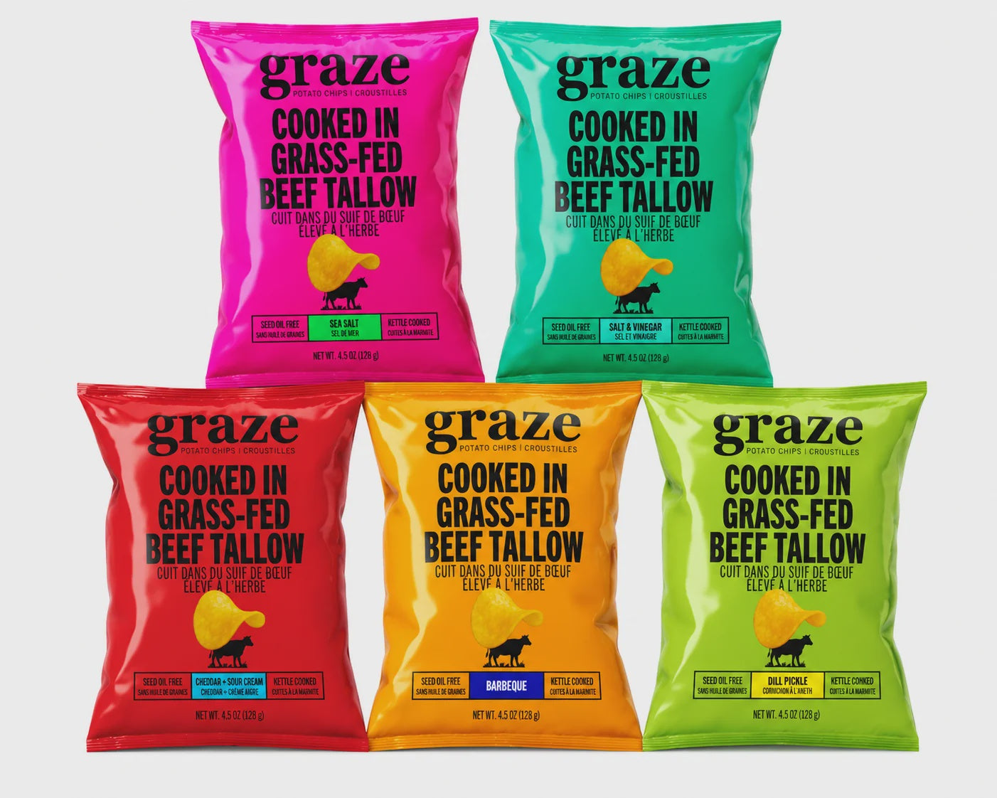 Graze Potato Chips 128 g