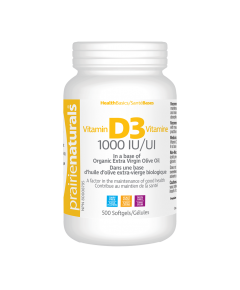 Prairie Naturals Vitamin D3 500 soft gels