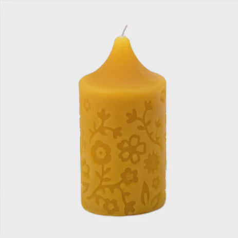 Honey Candles Natural Beeswax Flower Pillar
