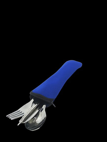 Onyx 4 Piece Cutlery Stainless Steel in Neoprene Bag