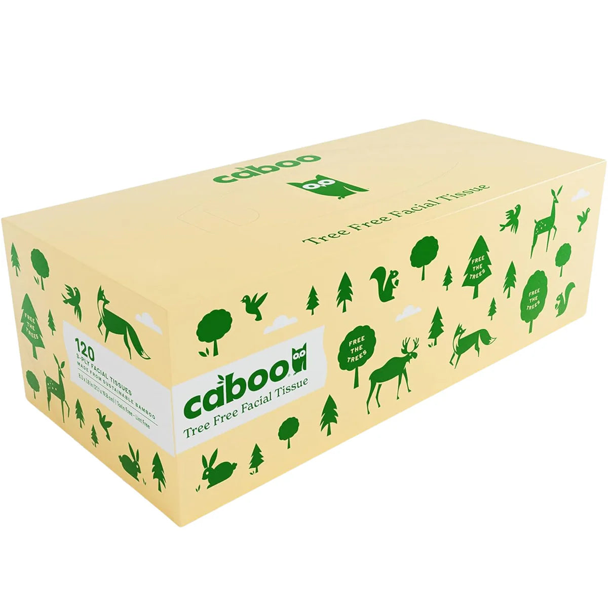 Caboo Bamboo Facial Tissue 2 ply 184 count