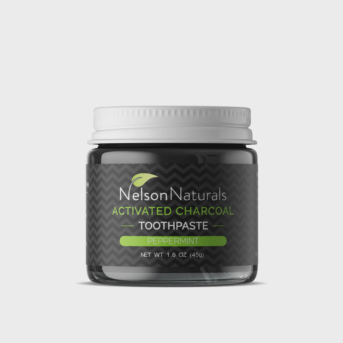 Nelson Naturals Toothpaste Activated Charcoal Peppermint 45 g