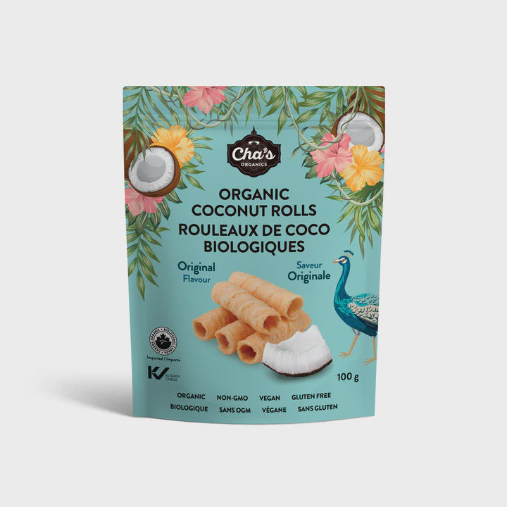 Cha's Organics Coconut Rolls 100 g
