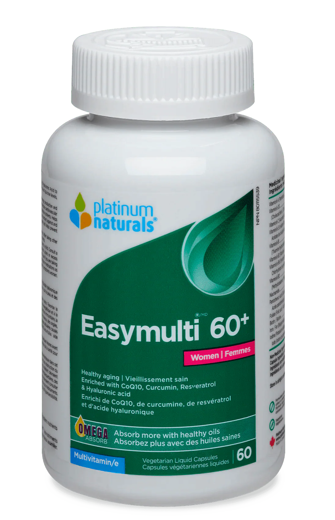 Platinum Naturals Easymulti 60+ Women 60 Softgels