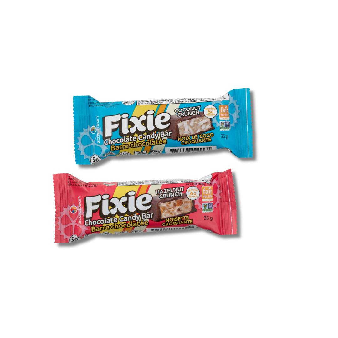 Zazubean Fixie Chocolate Candy Bar Crunch 35g