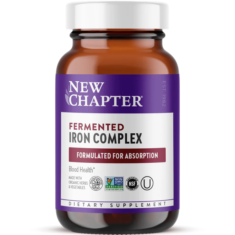New Chapter Fermented Iron Complex 60 Caps