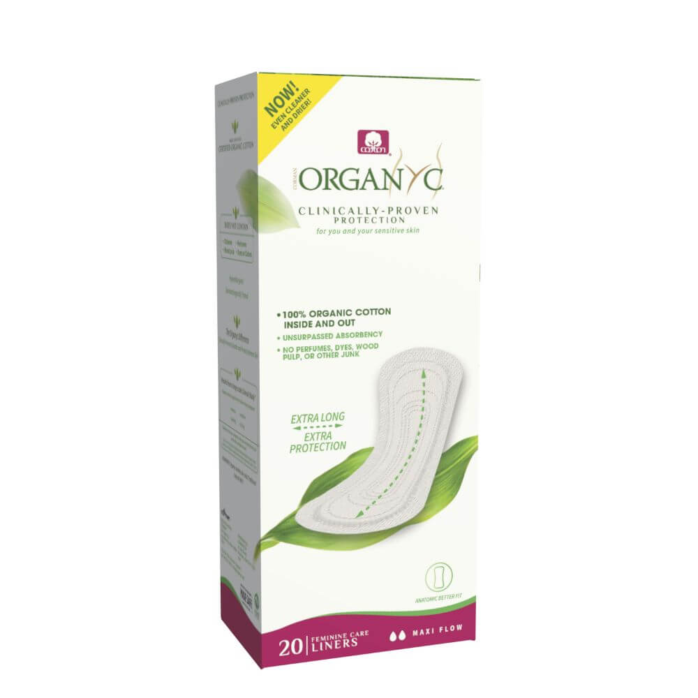 Organyc Panty Liners Maxi Extra Long