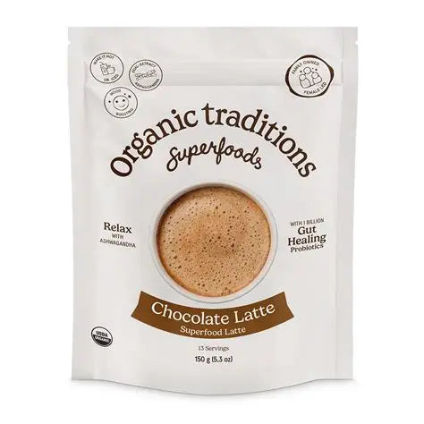 Organic Traditions Latte Chocolate with Probiotics