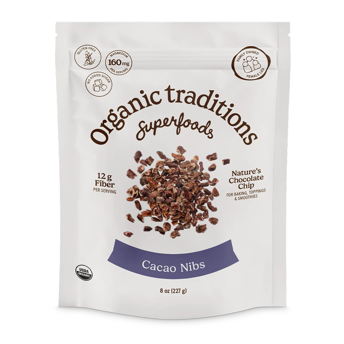 Organic Traditions Cacao Nibs 227 g