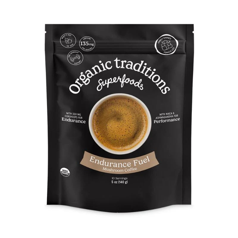 Organic Traditions Endurance Fuel Mushroom Coffee 140g