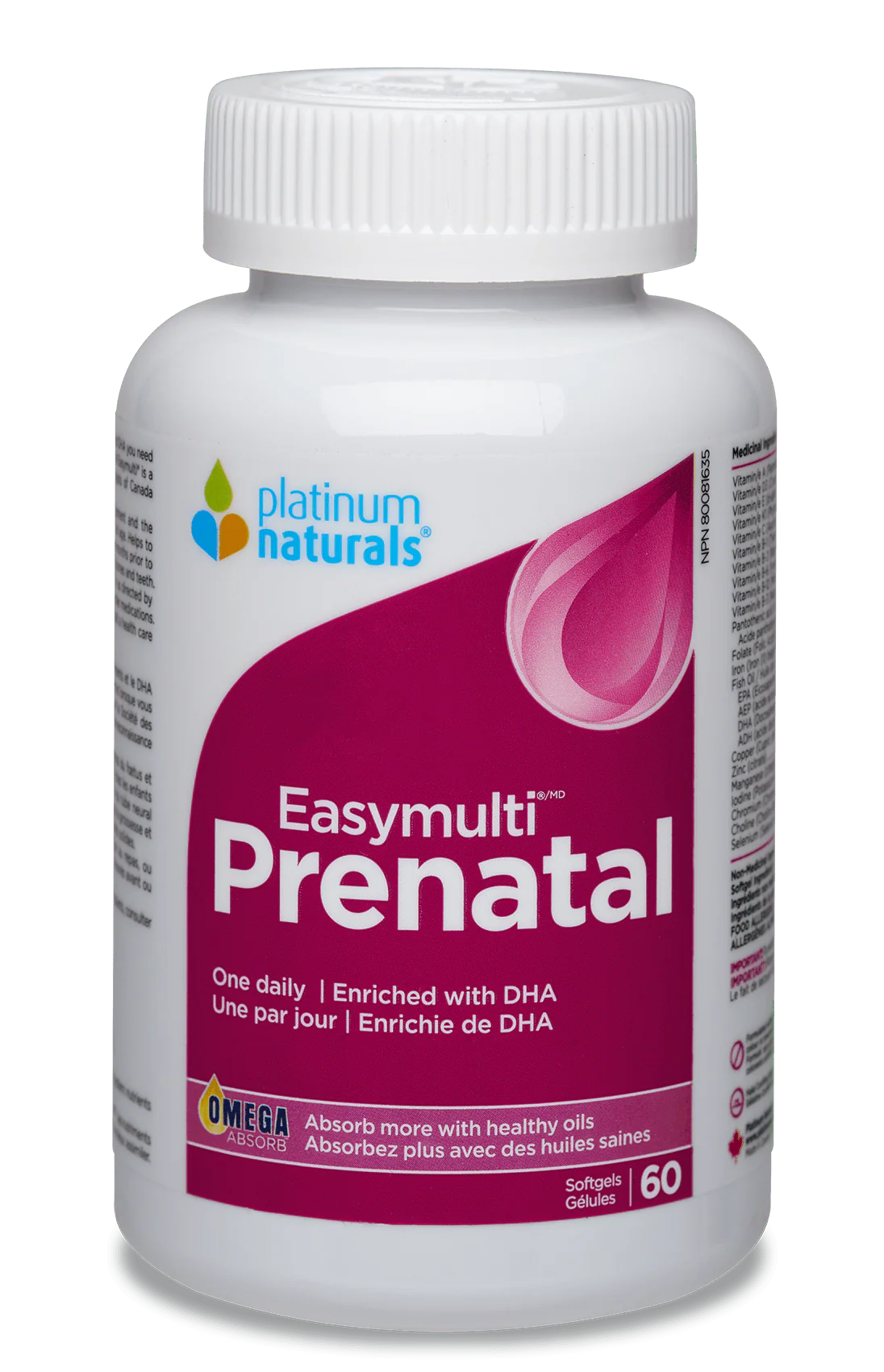 Platinum Naturals Easymulti Prenatal 60 Softgels
