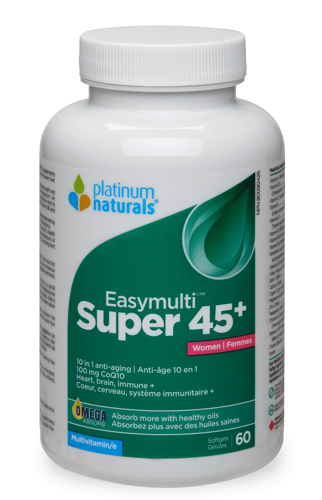 Platinum Naturals Easymulti 45+ Women 60 Softgels
