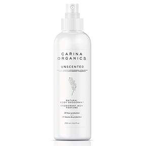 Carina Organics Deodorant Spray Unscented 250 ml