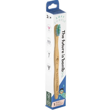 The Future is Bamboo Superhero Kid Bamboo Toothbrush