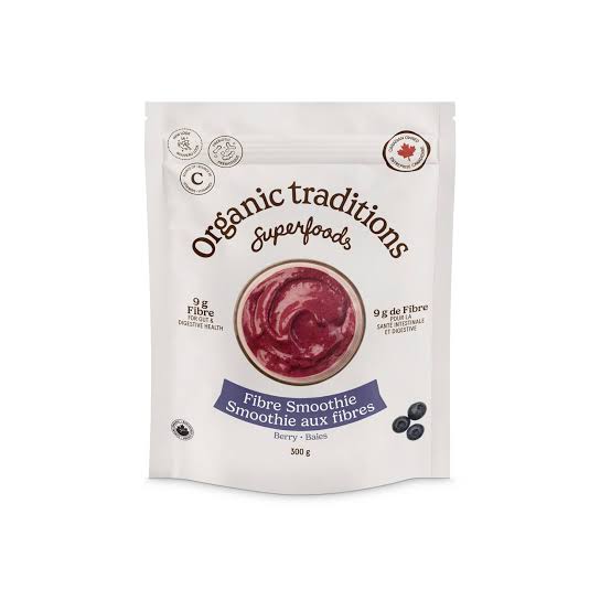 Organic Traditions Fibre Fuel Smoothie Boost Berry 300g