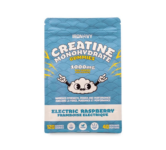 Iron & Ivy Cratine Monohydrate Electric Raspberry 30 Gummies