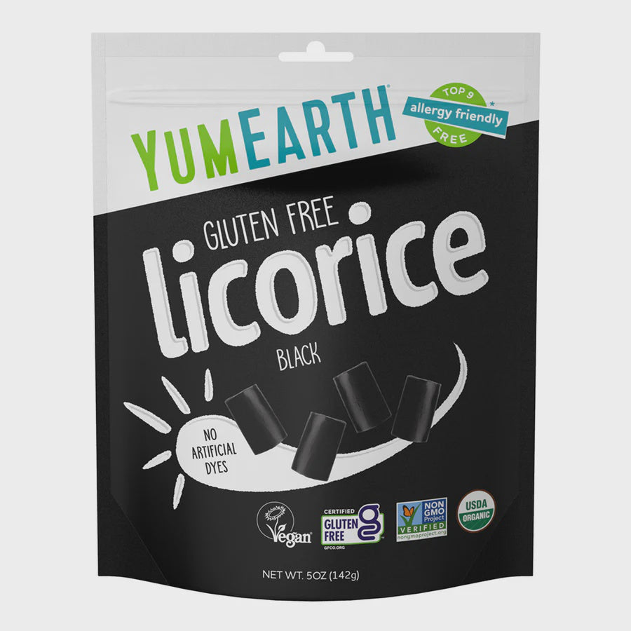 Yum Earth Organic Licorice Black Gluten-Free 142g