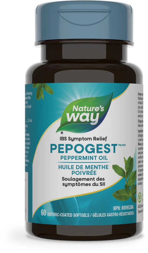 Nature's Way Pepogest Peppermint Oil 60 Soft Gels