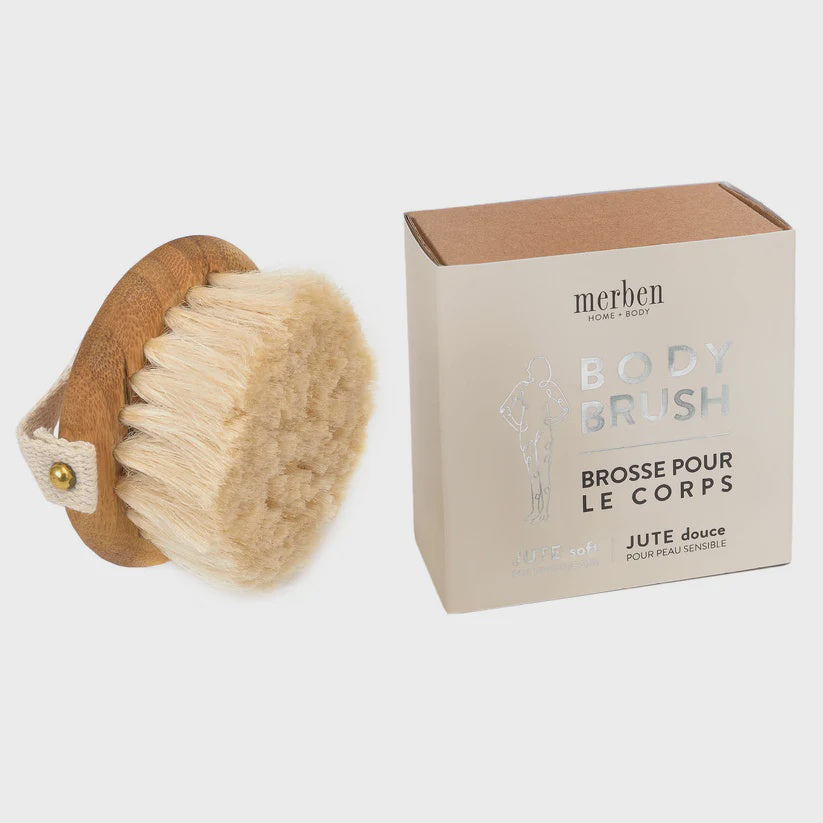 Merben Body Brush with Bamboo Top Jute