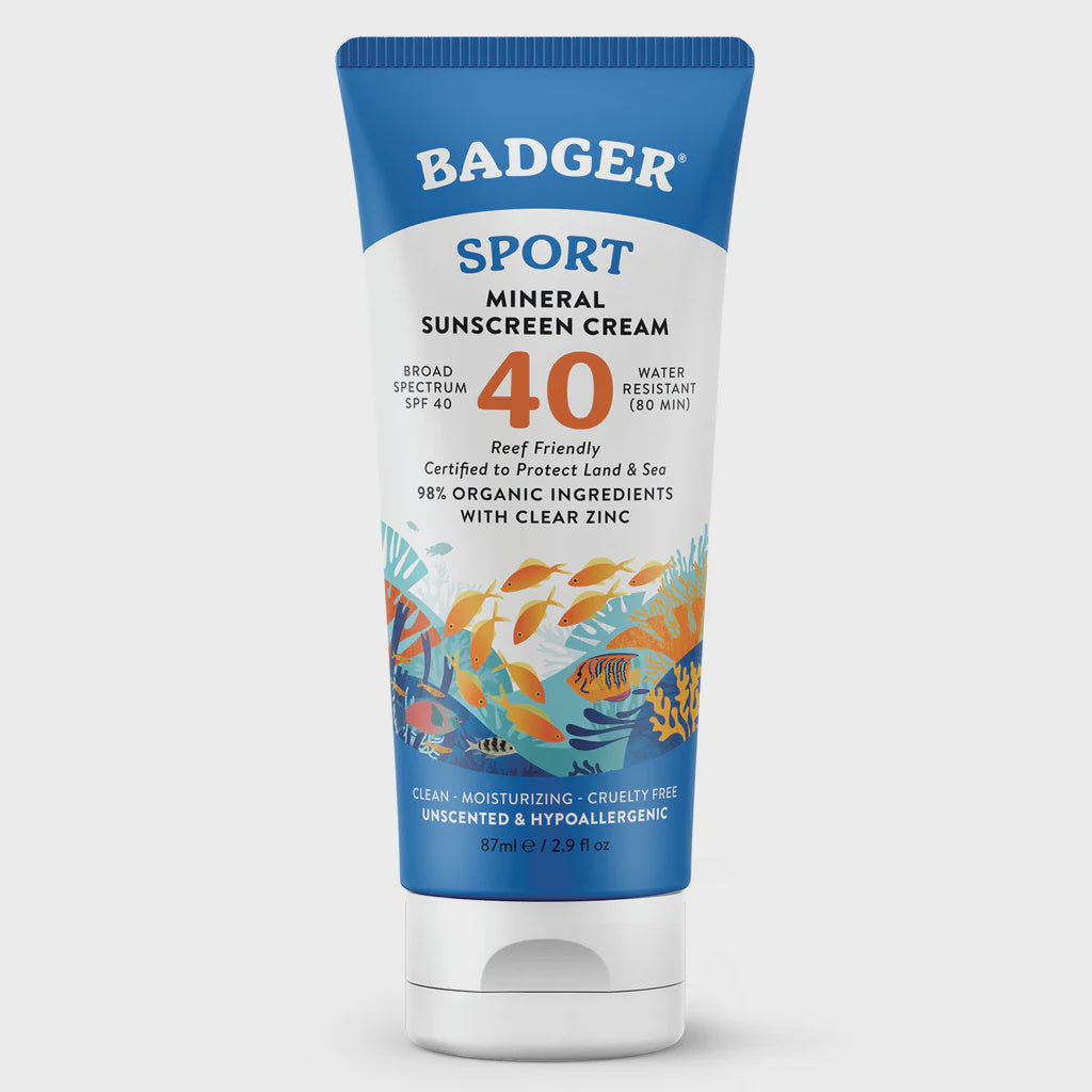 Badger SPF 40 Sport Sunscreen Cream 87ml