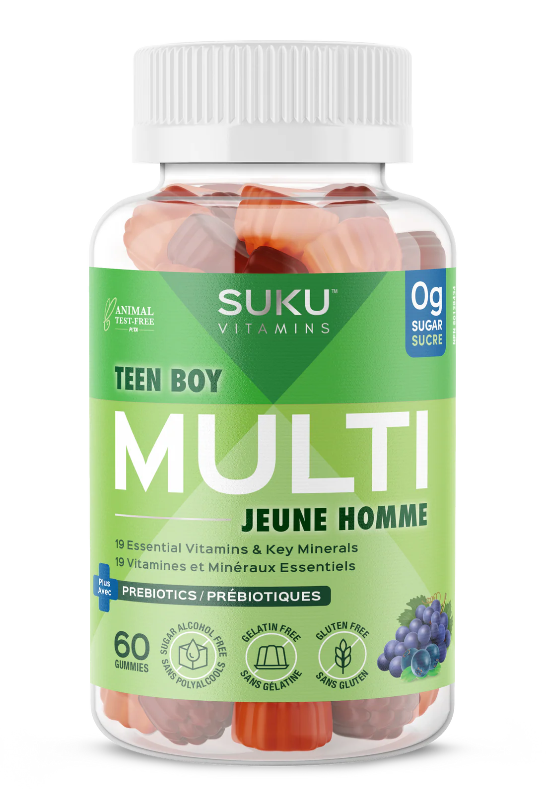 Suku Vitamins Teen Boy Multi 60 Gummies