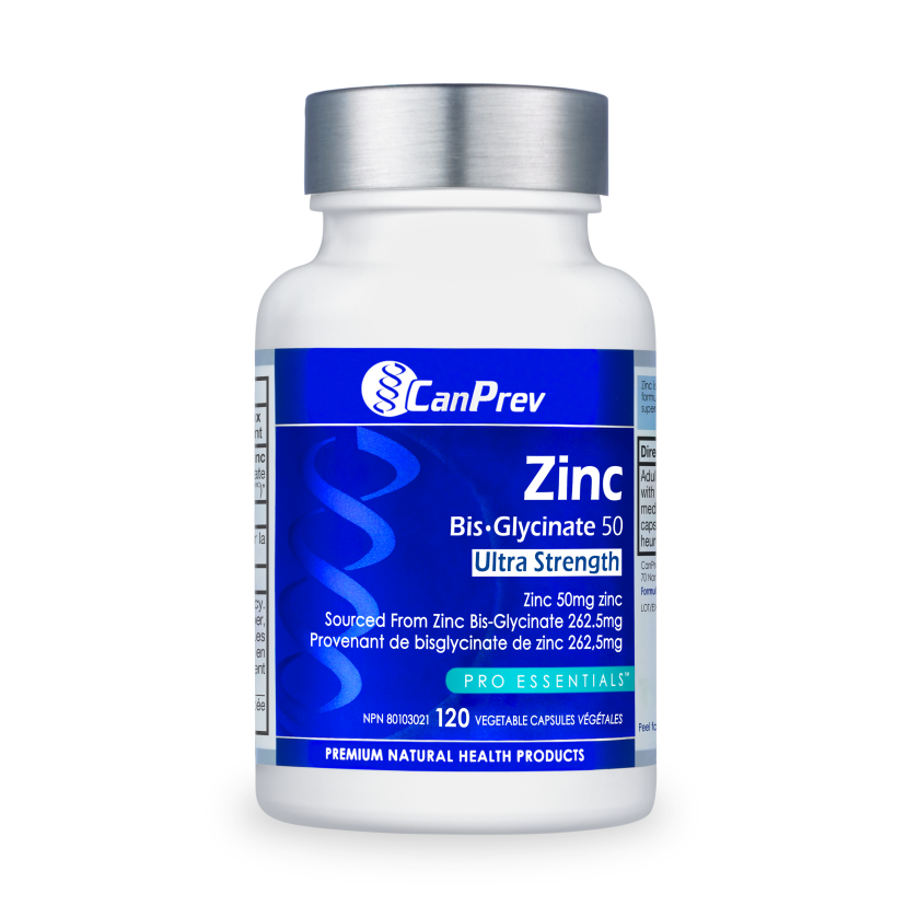 CanPrev Zinc Bis-Glycinate 50 Ultra Strength 120 caps
