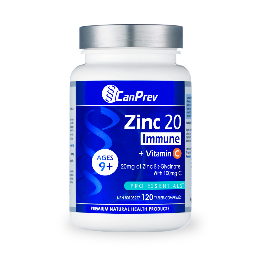 CanPrev Zinc 20 Immune + Vit C 120 caps