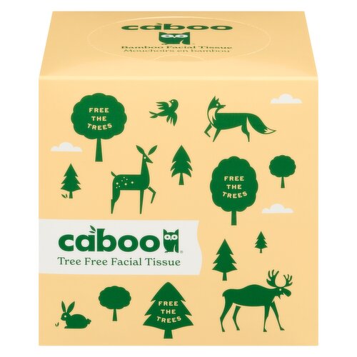Caboo Facial Tissue Cube 3-Ply Box 60