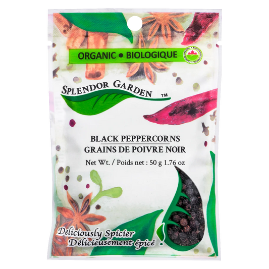 Splendor Garden Black Peppercorns 50g