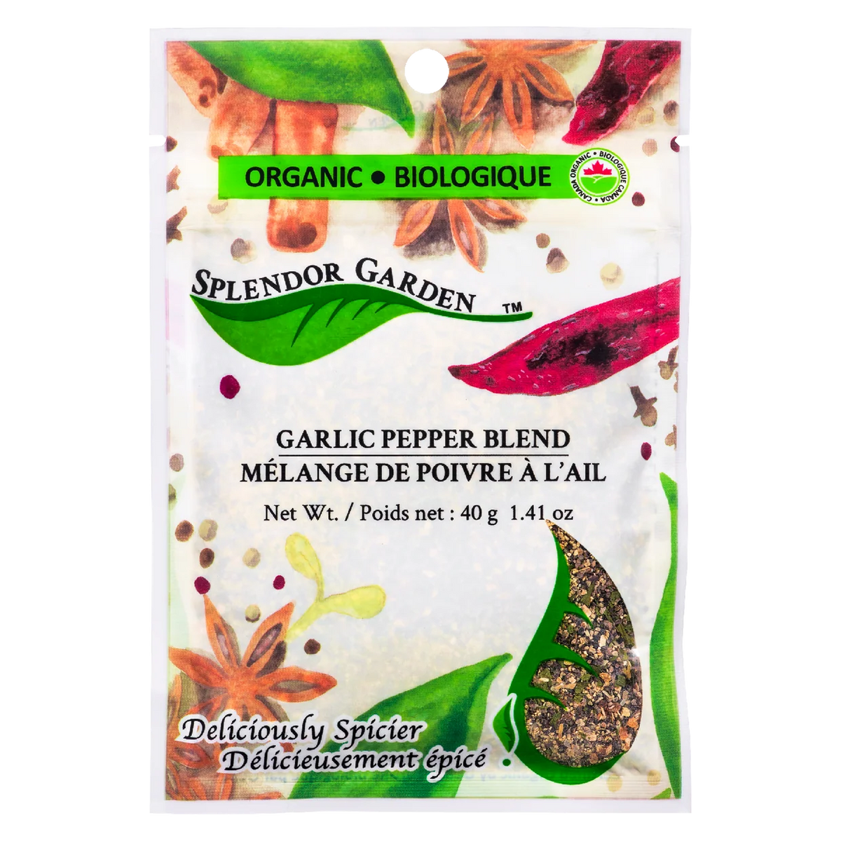 Splendor Garden Garlic Pepper Blend 40 g