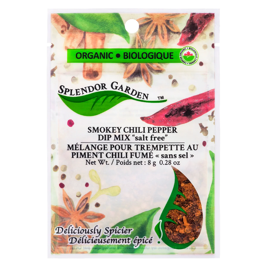Splendor Garden Organic Smokey Chili Pepper Dip "salt free" 8g