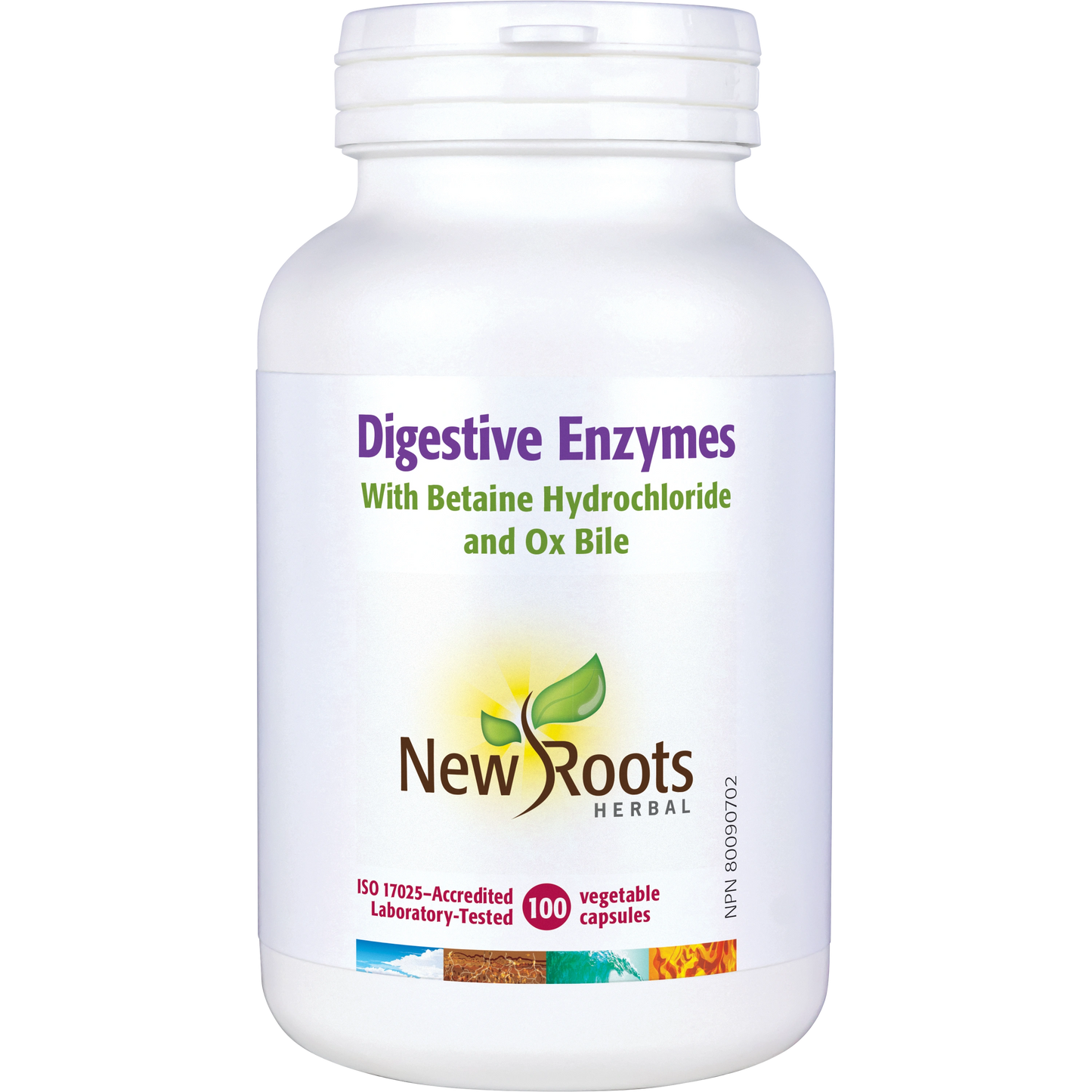 New Roots Digestive Enzymes  With Betaine Hydrochloride