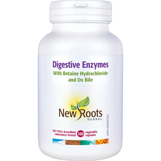 New Roots Digestive Enzymes  With Betaine Hydrochloride