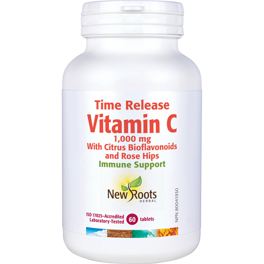 New Roots Time Release Vitamin C Plus 1000mg 120 tabs