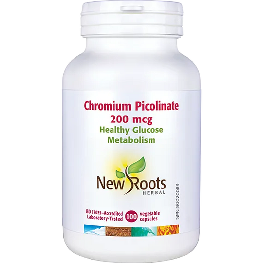 New Roots Chromium Picolinate 200 mcg 100 Caps