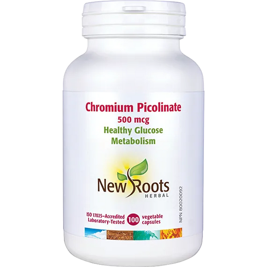 New Roots Chromium Picolinate 500 mcg 100 Caps