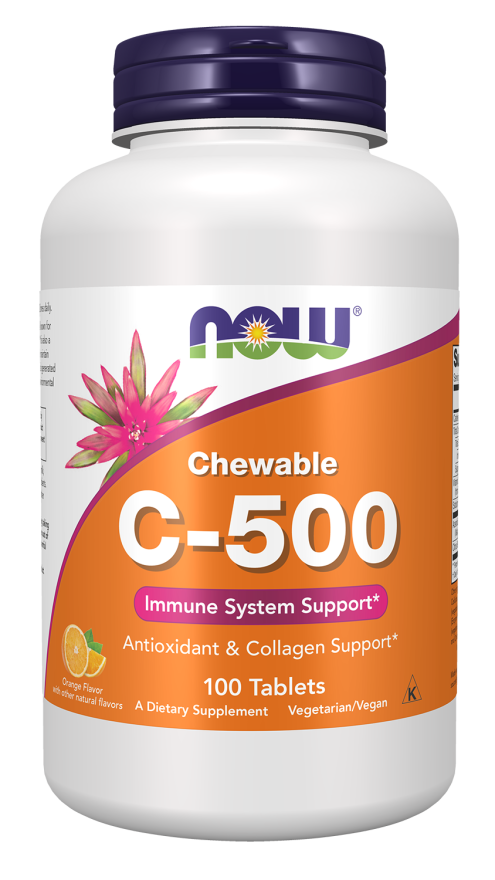 Now C-500 Chewable Vit C 100 Tabs