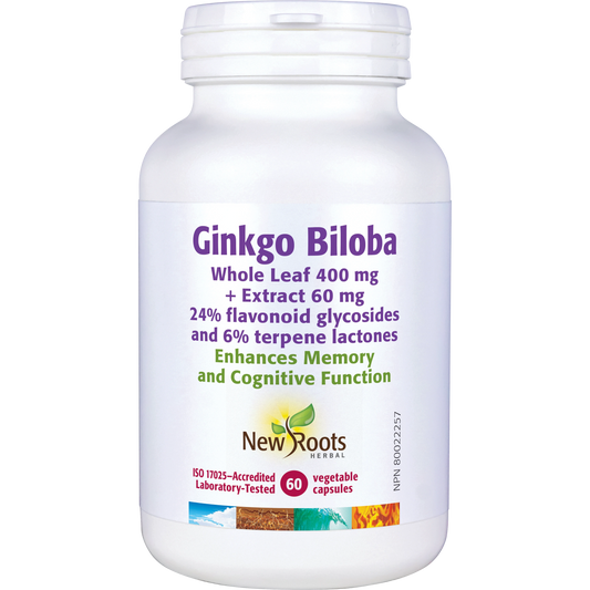 New Roots Ginkgo Biloba 60 Caps