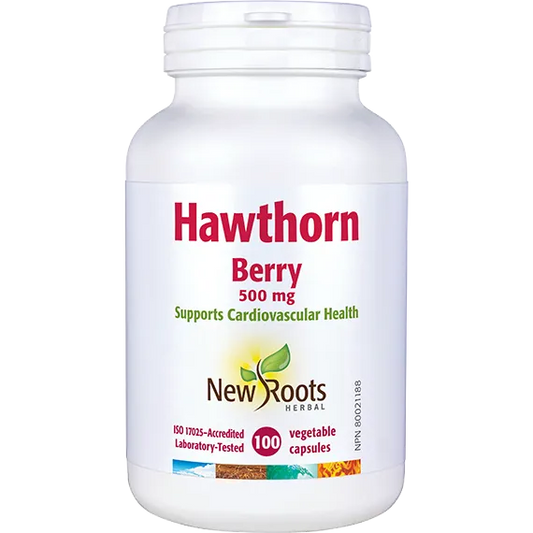 New Roots Hawthorn Berry 500 mg 100 Caps